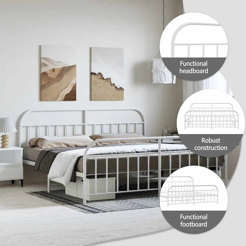 12 Inches Metal Bed Frame No Mattress