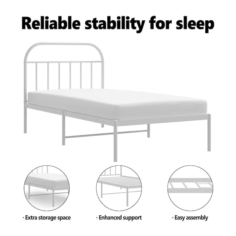 12 Inches Metal Bed Frame No Mattress