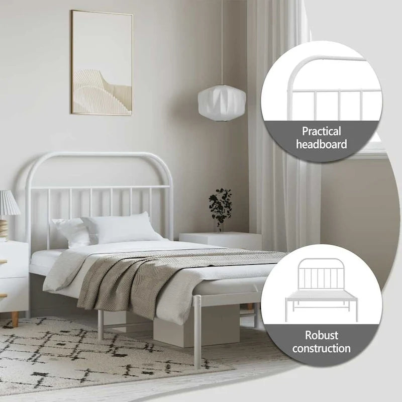12 Inches Metal Bed Frame No Mattress