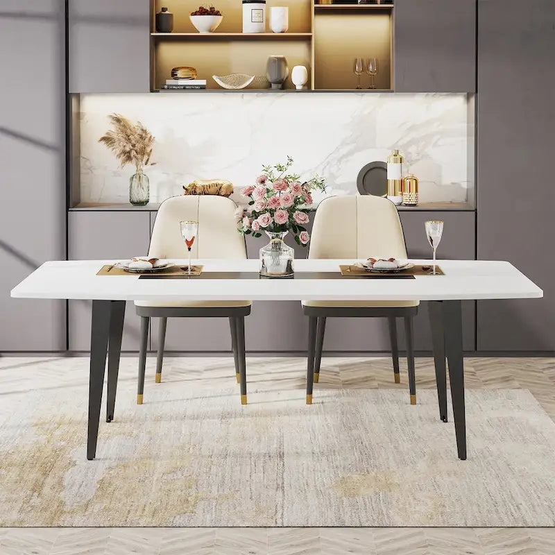 Grande table à manger de 180 cm pour 6 à 8 personnes
