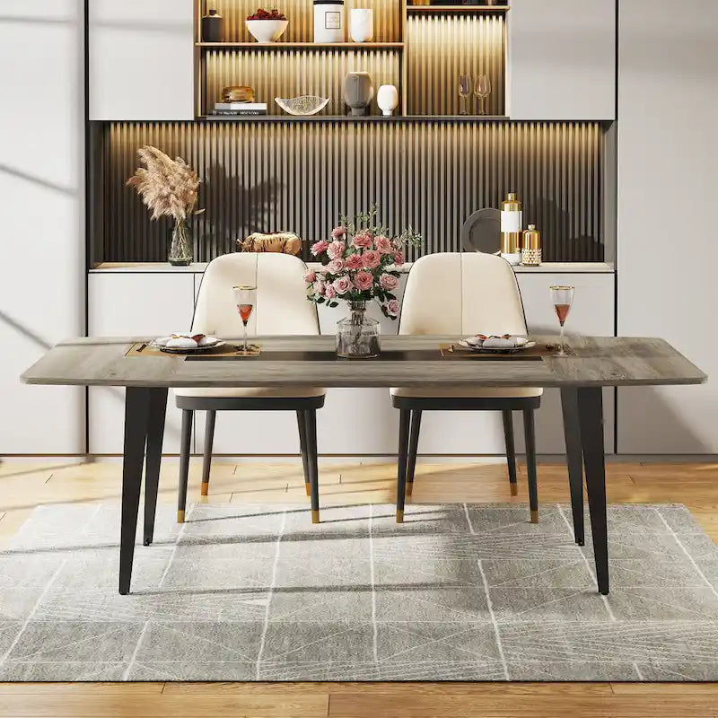 Grande table à manger de 180 cm pour 6 à 8 personnes