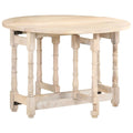vidaXL Dining Table Kitchen Table Dining Room Table Round Solid Mango Wood