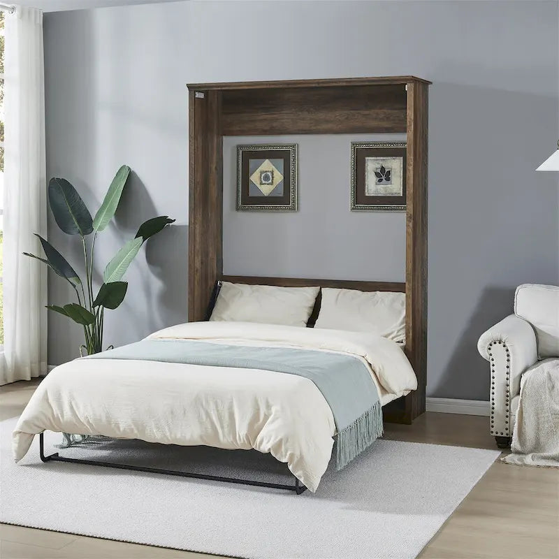 Lit mural Murphy avec armoire – Lit gain de place