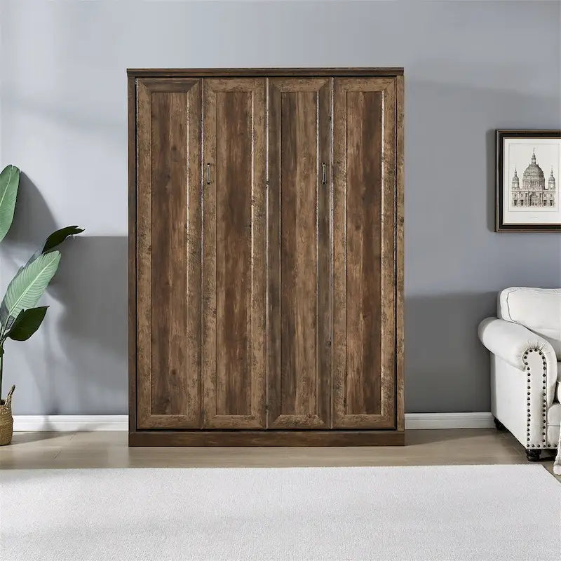 Lit mural Murphy avec armoire – Lit gain de place