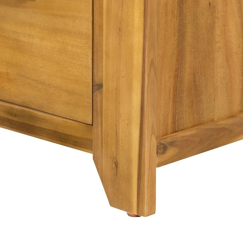 Commode de chambre en bois massif avec tiroirs, style fermette