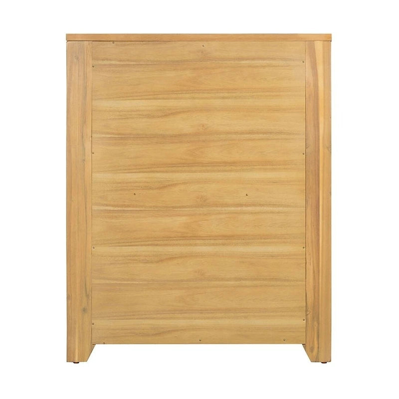 Commode de chambre en bois massif avec tiroirs, style fermette
