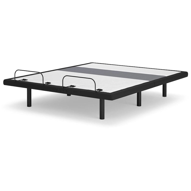 Base de lit réglable avec support lombaire et audio, noir