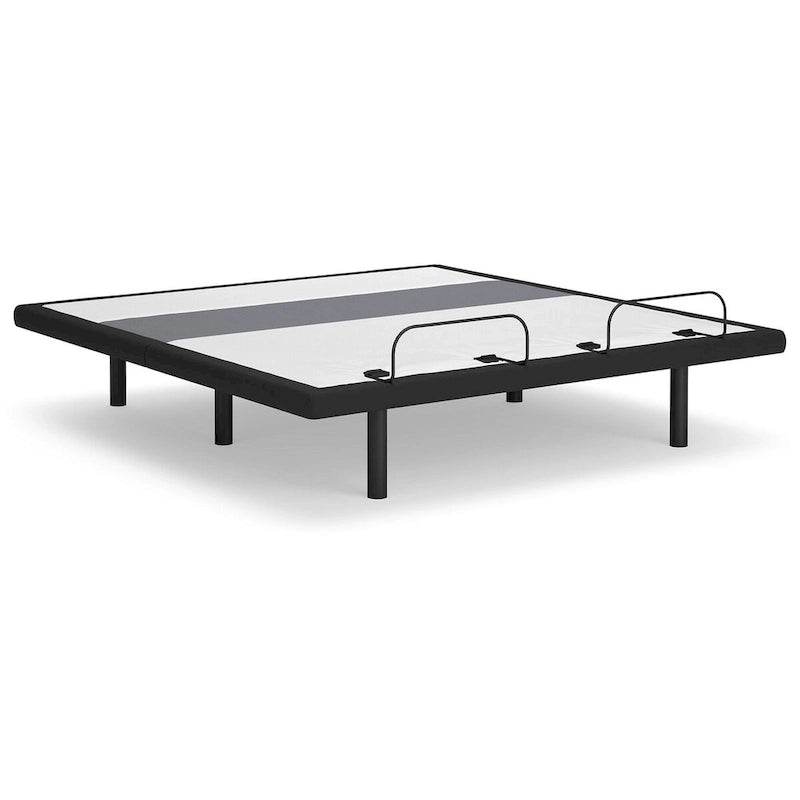 Base de lit réglable avec support lombaire et audio, noir