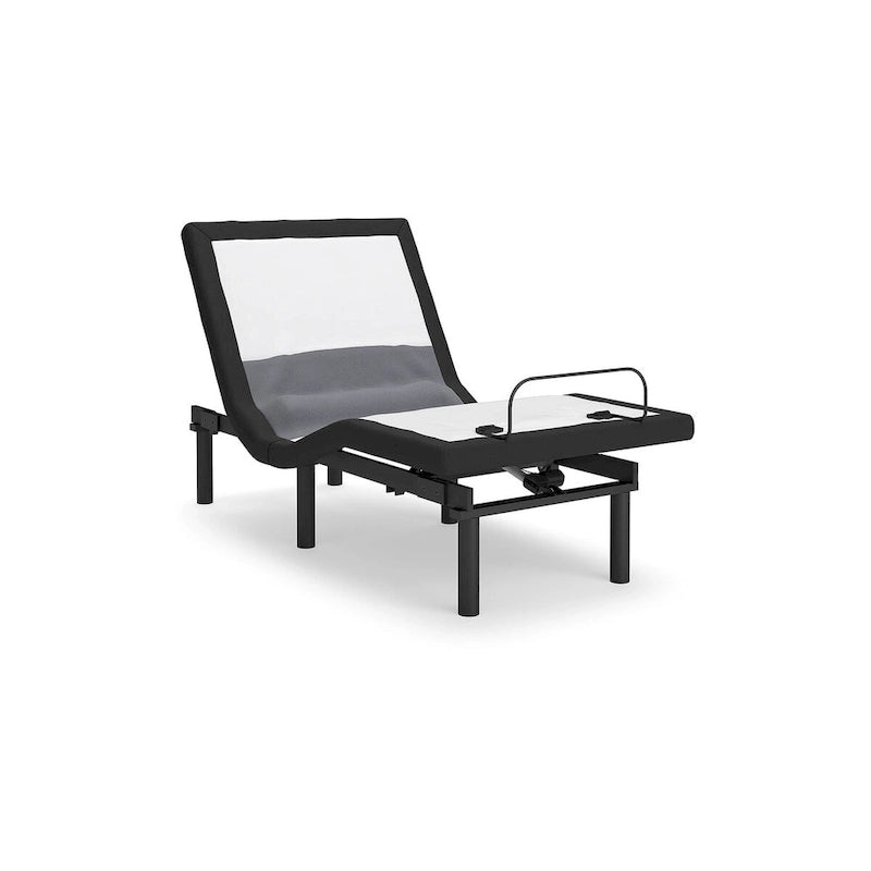 Base de lit réglable avec support lombaire et audio, noir
