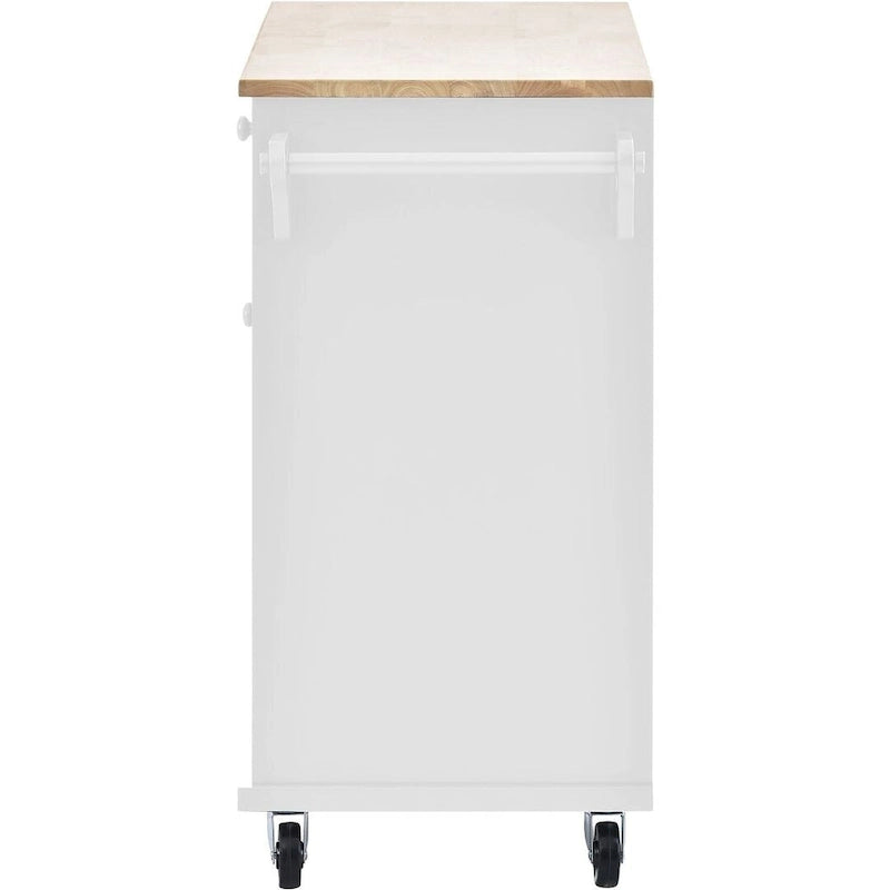Dessert de cuisine à roulettes, Meuble de rangement, Dessus en bois massif