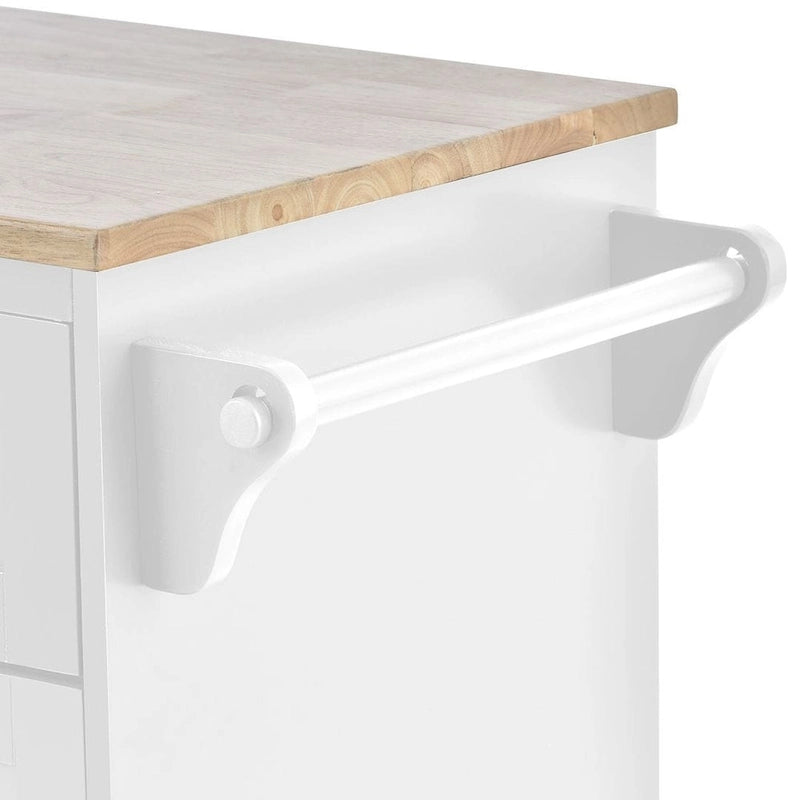 Dessert de cuisine à roulettes, Meuble de rangement, Dessus en bois massif