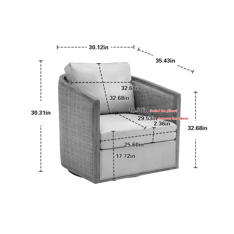 Fauteuil pivotant barillet