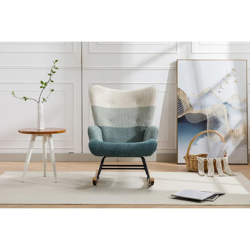Fauteuil d'appoint moderne Patchwork pour salon, chambre, studio
