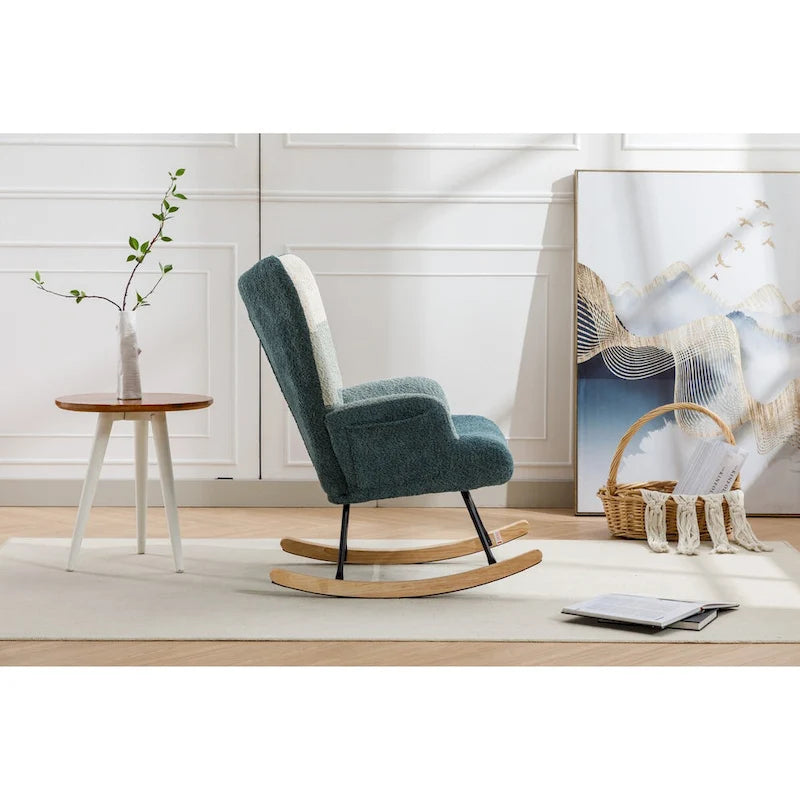 Fauteuil d'appoint moderne Patchwork pour salon, chambre, studio
