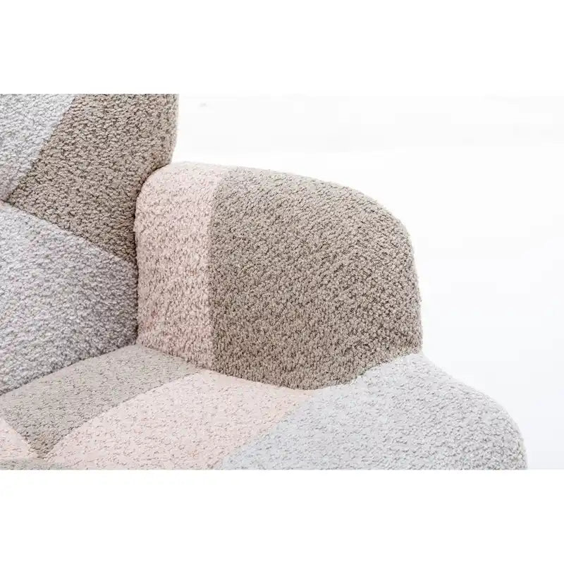 Fauteuil d'appoint moderne Patchwork pour salon, chambre, studio