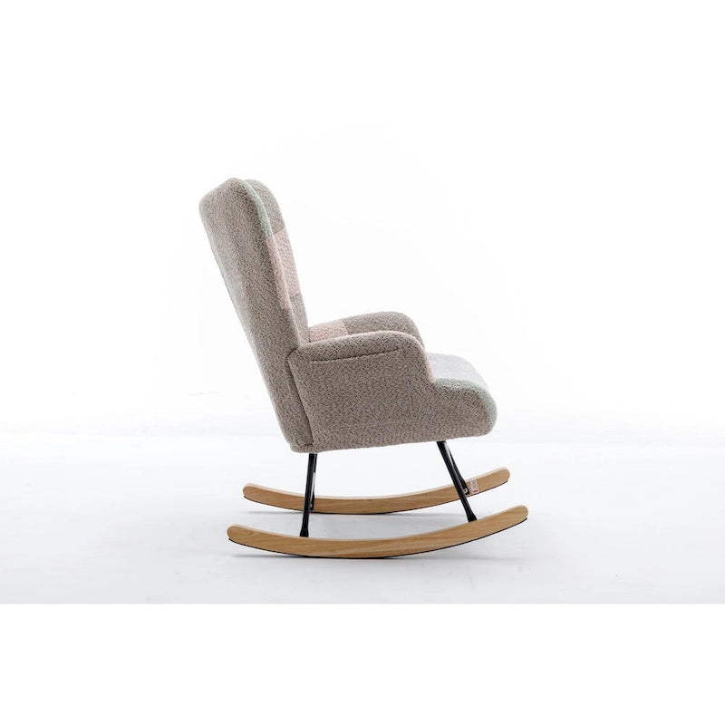 Fauteuil d'appoint moderne Patchwork pour salon, chambre, studio