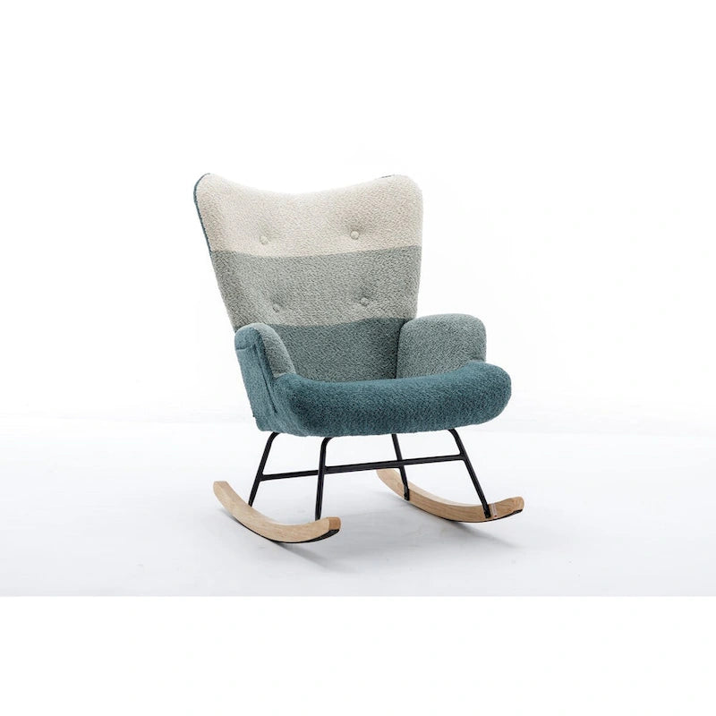 Fauteuil d'appoint moderne Patchwork pour salon, chambre, studio