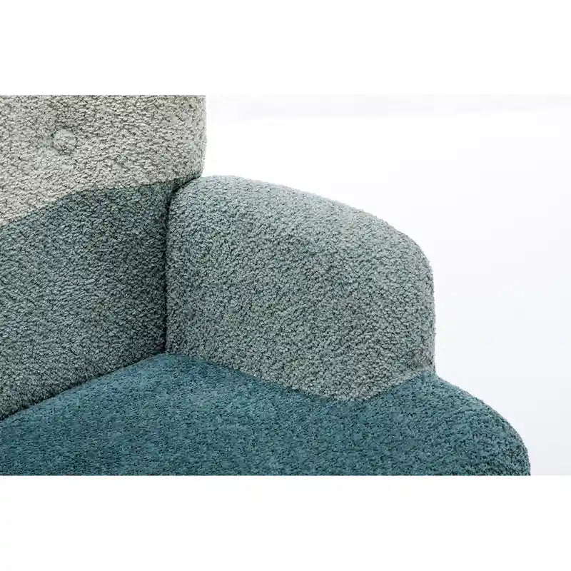 Fauteuil d'appoint moderne Patchwork pour salon, chambre, studio