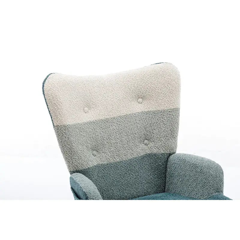 Fauteuil d'appoint moderne Patchwork pour salon, chambre, studio