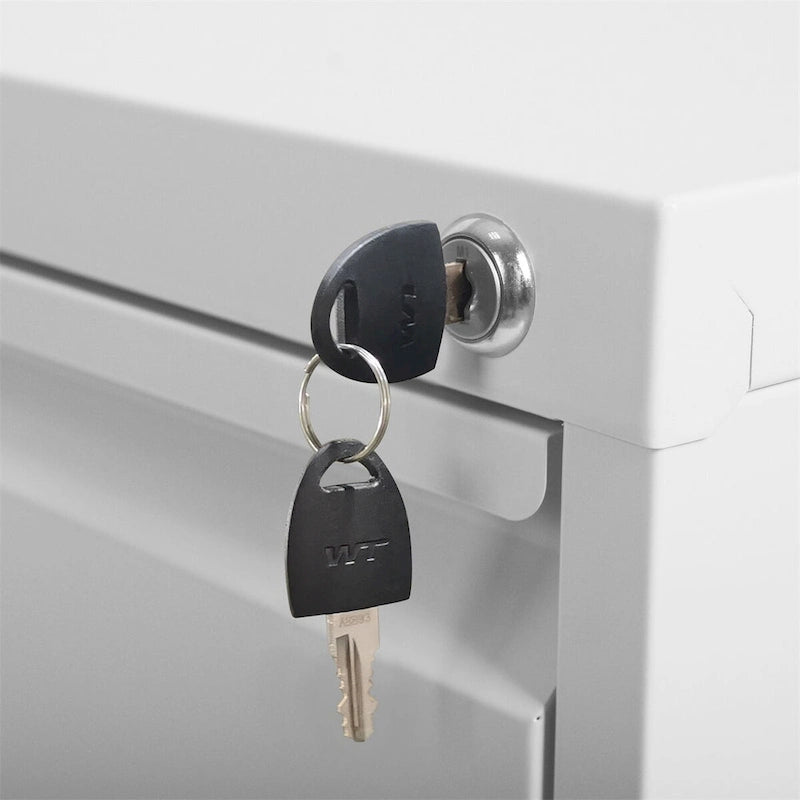 Classeur vertical métallique à 4 tiroirs avec serrure pour le bureau et la maison