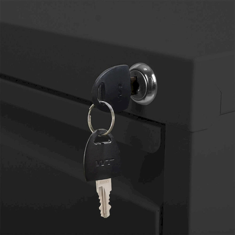 Classeur vertical métallique à 4 tiroirs avec serrure pour le bureau et la maison